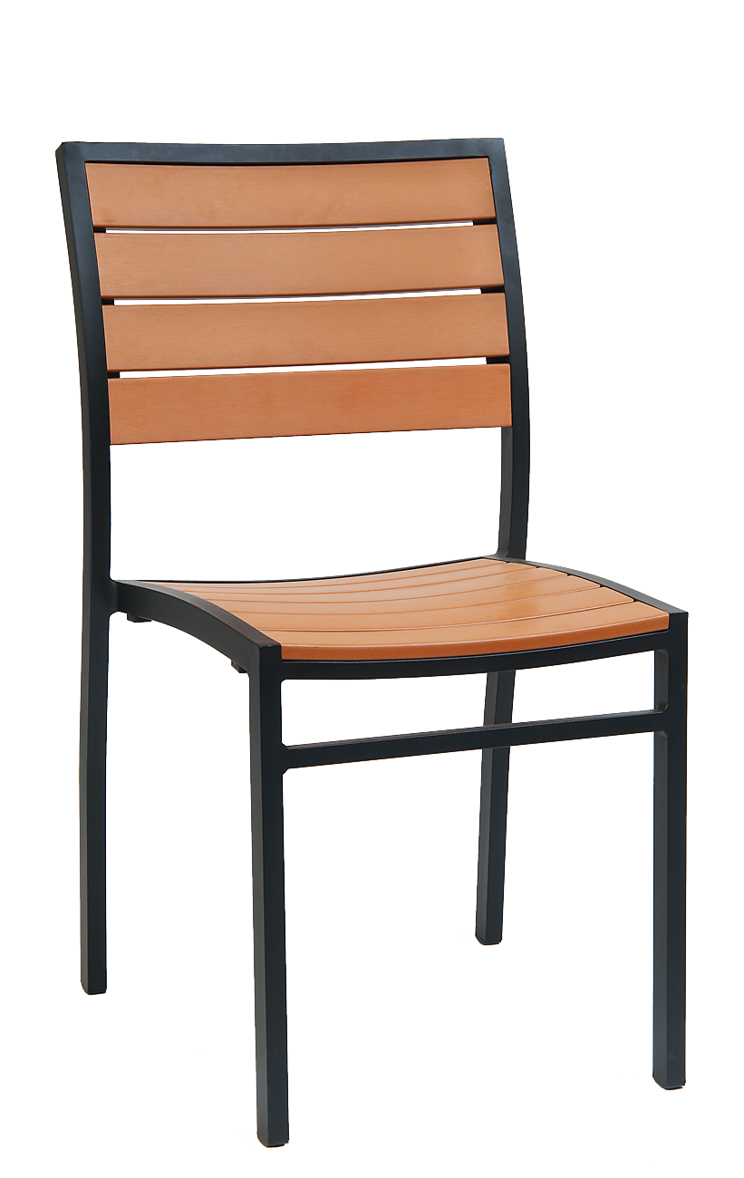 black aluminum chairs