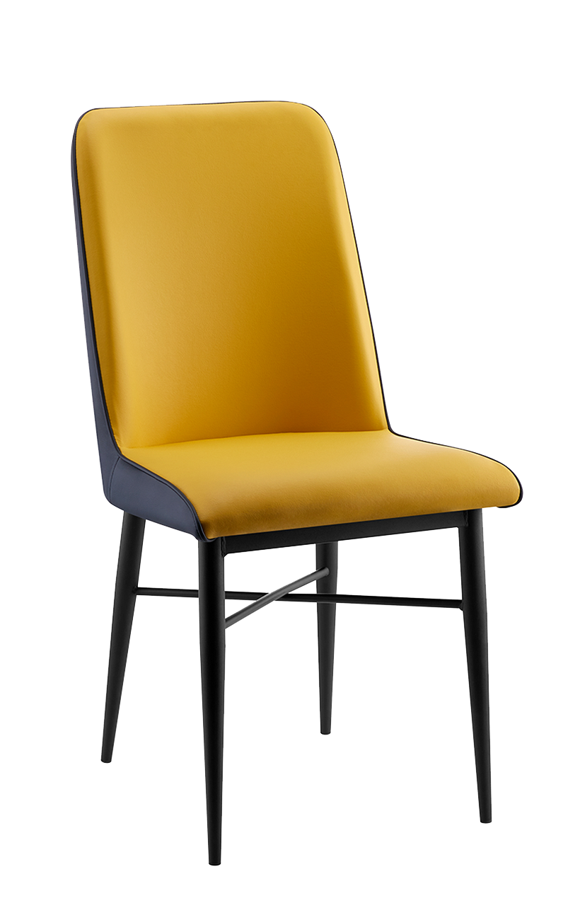 Black and yellow discount chair