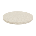 30''Round Artificial Granite Table Top, Sesame White - Clearance